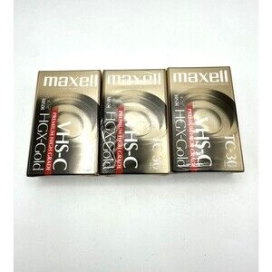 3 PK Maxell Videotape Cassette MAX203010 High Grade VHS-C SEALED